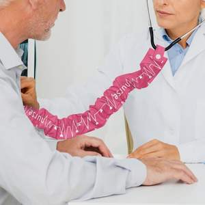 Vaslcare Stéthoscope à motif d'impulsions médicales imprimées pour femmes Couvre source d'alimentation manuelle Accessoires pour infirmières - Product Image 2