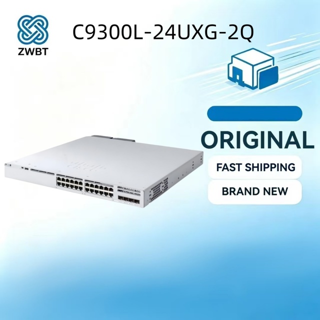 C9300L-24UXG-2Q Cisco Switch Catalyst 9300L 24 Port Multi Gigabit UPoE Switch 2x40G QSFP Plus Uplink Stackable Layer 3Switch