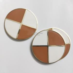 Resin Inlay <b>Coaster</b> <b>Set</b> with Brown Holder Orange and White Lining Pattern for Table Beauty Decorative Drink <b>Coasters</b> <b>Set</b> of 6pcs - Product Image 4