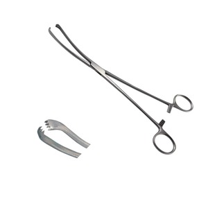 Pinzas Vulsellum 3x4 Dientes, Instrumentos Quirúrgicos Duraderos de Acero Inoxidable con Certificación CE - Product Image 4