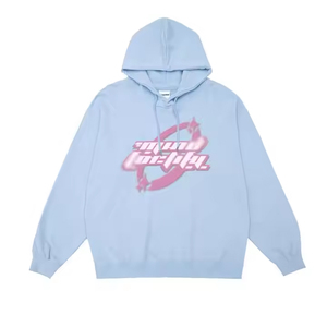 <b>Silk</b> Screen Printed Fleece Hoodie Custom Logo Men and Women Hot Selling High Quality <b>100</b>% Cotton Oversized Unisex - Product Image 1