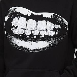 Sudaderas con Capucha de Moda al por Mayor, Personalizadas con Logotipo Estilo Labios, 100% Algodón, Transpirables, Ecológicas, para Otoño, Ropa Urbana Informal para Hombre, Estampadas - Product Image 6