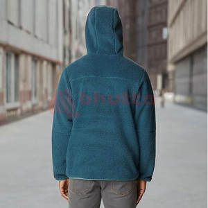 Sudadera con Capucha de Algodón de Alta Calidad, Mezcla de Algodón, con Estampado Personalizable, Sudadera de Forro Polar para Hombre, Color Verde Mar - Product Image 3