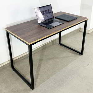 HOBP023 Minimalist Assembly Wooden Computer/Laptop <b>Table</b> <b>Foldable</b> Office Desk with Iron <b>Legs</b> for Hotels - Product Image 4