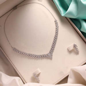 Hallmark Fine Jewelry Set-Silver Evening <b>Wedding</b> & Night Party <b>Accessory</b> - Product Image 1