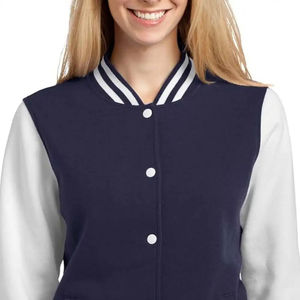 Veste universitaire pour femme respirante, imperméable, à séchage rapide, doublure en coton et nylon, personnalisable, longueur régulière, manches longues, produit OEM - Product Image 3