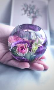 Portavelas de Resina y Madera Maciza Hecho a Mano de Lujo con Vela de Aromaterapia para Decoración de Mesa y Hogar - Product Image 5