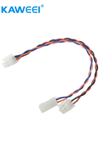 Harness Kabel 4.2mm Micro Fit 2 Pin Kustom Pria-Wanita Berisolasi PVC untuk Aplikasi Otomotif & Elektronik