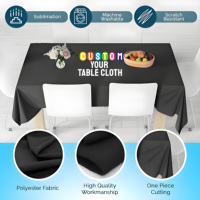 Prix de gros – Nappe personnalisée infroissable pour dîners de gala haut de gamme et événements hôteliers
