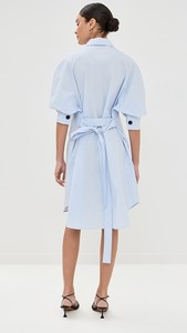 Suministro directo por el fabricante 2025 Nuevo vestido informal de color sólido para mujer Vestido camisero con buenos patrones - Product Image 4