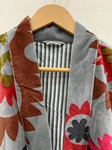 Kimono en velours imprimé Lounge Wear Boho Clothing Every Day Kimono de style japonais Taille libre au prix de gros - Product Image 3