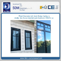 Ventanas Modernas de Aluminio para Exteriores, con Triple Aislamiento, Certificación Energy Star, Estilo Abatible, para Dormitorio de Villa