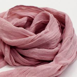 [Wholesale Products] Osaka Japan UV Protect Cotton Scarf 100% Cotton 22cm*178cm Cotton Scarves Breathable Low MOQ <b>Light</b> Green - Product Image 2