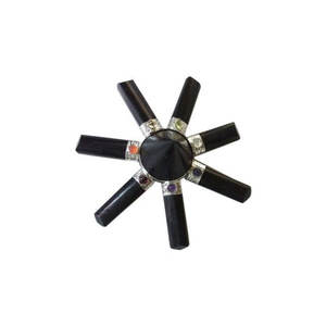Seven Chakra Energy Generator Full Black Polyfoam Crafts Herramientas curativas - Product Image 1