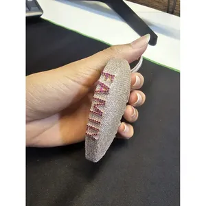 Colgante de Moissanita Único en Forma de Corazón, Plata de Ley 925, Calidad VVS, Elegantes Dijes - Product Image 4