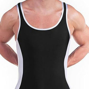 Vente chaude OEM Wrestling Singlet avec luxe de haute qualité dernière conception rouge bleu couleur imprimé Technics Wrestling Singlet - Product Image 5