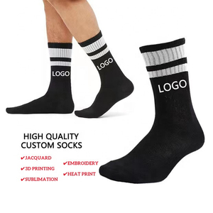 Calcetines tobilleros de algodón de alta calidad con logotipo personalizado, calcetines deportivos de compresión Unisex personalizados, calcetines bordados de algodón personalizados - Product Image 3