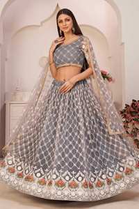Latest Designer Pure Organza Silk Sequence Hand Work <b>Lehenga</b> Choli by SHREE INDIAN EXPORTS 2024 <b>Women</b> Fashion - Product Image 2