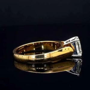 Usine en gros personnalisé 18K plaqué or bague ouverte bijoux fins avec plein Zircon à la mode en or jaune bagues en diamant pour les femmes - Product Image 6