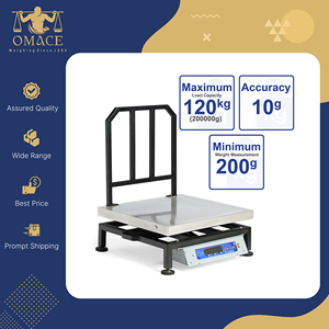 הנמכר ביותר דיגיטלי פלדה כבדה-נירוסטה קומפקטי שולחן העליון במשקל דיוק 10/20 גרם 120 ק "ג - Product Image 5