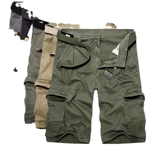 Shorts Cargo en Laine pour Hommes Grande Taille Vintage Personnalisés de Haute Qualité, Respirants, Écologiques et à Séchage Rapide, Noirs - Product Image 1