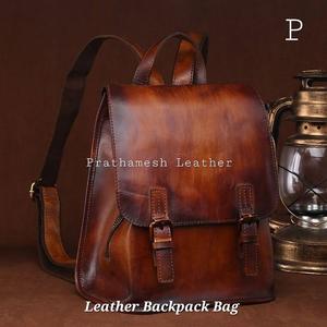 Mochila de cuero pulido Bolsa Segura Espaciosa Precio al por mayor Negocio clásico hecho a mano Fábrica Descuento directo a granel 2025 tendencia - Product Image 6