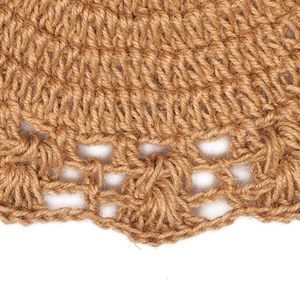 เสื่อปูโต๊ะรับประทานอาหารทำจากปอกระเจาธรรมชาติทำมือสำหรับงานแต่งงานงานเลี้ยงวันเกิดและงานเลี้ยงตกแต่งสำหรับทุกวันและโอกาสพิเศษ - Product Image 2