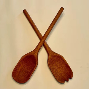 Cuchara de Postre de Madera Natural Desechable de Lujo de 95 mm, Ecológica, Biodegradable, para Helado, para Fiestas - Product Image 1