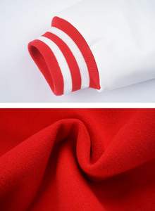 Blouson universitaire vintage pour homme 2026, style varsity en toile avec manches en similicuir, lettres brodées, fermeture éclair hiver - Product Image 6