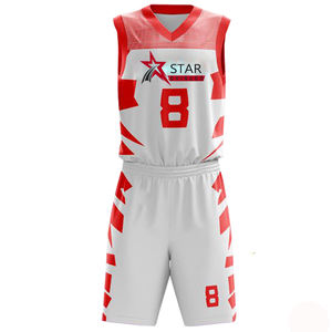 Ensemble d'uniformes de basket-ball respirants de haute qualité Offre Spéciale pour adultes avec taille personnalisable et service OEM disponible - Product Image 1