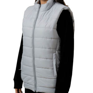 <b>women</b> puffer <b>vest</b> custom logo winter padded quilted <b>vest</b> jacket warm sleeveless <b>womens</b> outerwear wholesale - Product Image 1