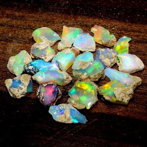 Piedra Preciosa de Ópalo Natural Seco de Etiopía, Grado AA, Grande, con Juego de Color/Fuego, 5000 Quilates, para Joyería - Product Image 1