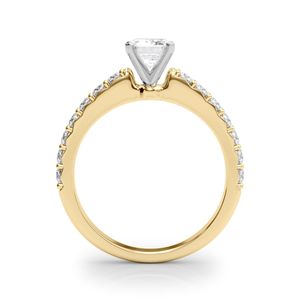 แหวนหมั้นเพชรมอยส์ซอไนต์ตัดมรกตพร้อมจี้เงินแท้สำหรับผู้หญิงดีไซน์ทันสมัย - Product Image 2