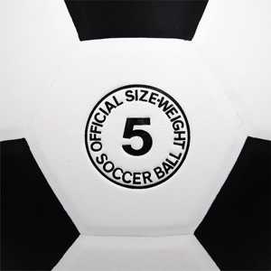 Alto brillo 32 paneles diseño blanco negro PVC poliéster herida vejiga 4 entrenamiento balón de fútbol para ejercicio al aire libre práctica de juego - Product Image 5
