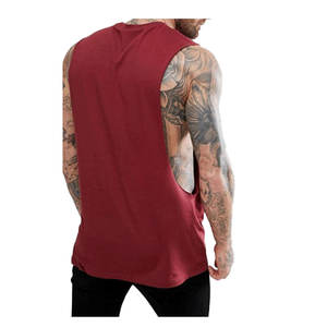 Camiseta sin mangas de hombre de mejor material precio barato de alta calidad hecha en el mejor material camiseta sin mangas de hombre personalizada - Product Image 6