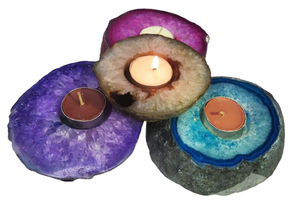 ขายส่งชาแสงอาเกตเชิงเทียนคริสตัลหินอาเกตเชิงเทียนหลายสีเชิงเทียน - Product Image 2