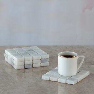 Ensemble de sous-verres en marbre de qualité supérieure pour la maison et le bureau Sous-verres élégants et durables Idée cadeau parfaite - Product Image 2