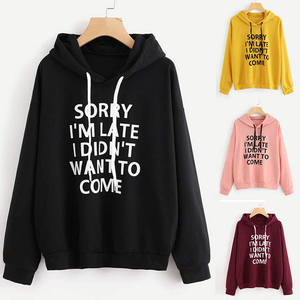 Femmes Hoodies & Sweat-Shirts Décontractés À Manches Longues À Capuche Lâche De Mode de Femmes Plaine Pull Chandail Hoodies - Product Image 3