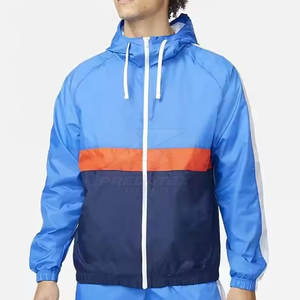 Combinaison de course coupe-vent imperméable légère en nylon uni à capuche pour homme, service OEM, vente en gros - Product Image 6