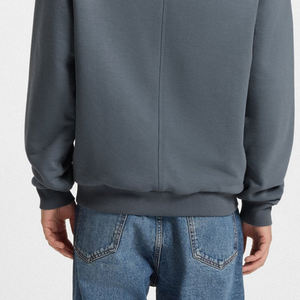 Sweat-shirt sur mesure pour homme, design surdimensionné avec poches, tissu respirant / Prix bas avec logo personnalisé et fermeture éclair - Product Image 6