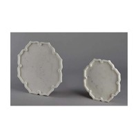 Plateau en marbre blanc pur fait main en forme de lotus, design floral antique, plateau de service en pierre de Makrana, plusieurs tailles, pour la maison et l'hôtel