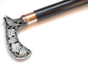 Bastón para caminar Unisex con mango antiguo, bastón de madera portátil y plegable para personas de edad avanzada con mango de latón - Product Image 6