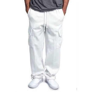 Pantalon de survêtement cargo en coton et polyester pour homme, dernière conception, pantalon multi-poches, coupe ample, droite, style tendance - Product Image 3