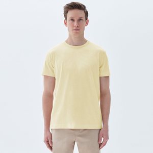 Camisetas elásticas de algodón para hombre Camiseta unisex de manga corta con cuello redondo Pima para hombre - Product Image 5