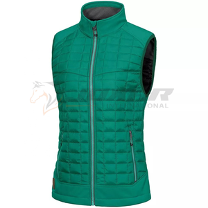 Gilet d'équitation pour femme avec doublure en tissu extensible respirant et résistant à l'humidité à bas prix - Product Image 3