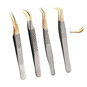 พิมพ์โลโก้ปลายเส้นใยขนตาแหนบองศานาโนจับแหนบที่กําหนดเองฉลากส่วนตัวแหนบต่อขนตา - Product Image 5