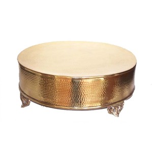 Nouveau Design à la mode en métal fer plaqué or support à gâteau fait à la main prix de gros vente de cadeau fantaisie événement fête gâteau support - Product Image 3
