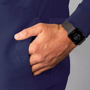 Blouse de travail pour hommes grandes tailles à faible MOQ, haute qualité, en Spandex/Polyester, pour usage hospitalier, nouvelle arrivée - Product Image 4