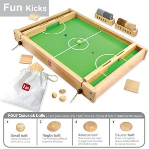 Jeux de société de table en bois d'intérieur portables de luxe pour enfants et famille-Big Flick n Kick - Product Image 2