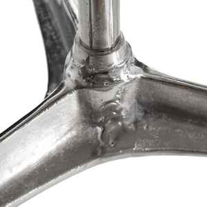 Juego de mesa auxiliar de aluminio, parte superior redonda con acabado de níquel, muebles de dormitorio de sala de estar hechos a mano para Hotel - Product Image 5